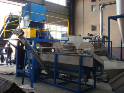 PE PP Bottle Drum Washing Recycling Line